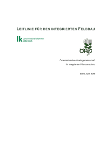 Leitlinien für den integrierten Feldbau