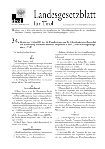 Tiroler Umweltprüfungsgesetz – TUP