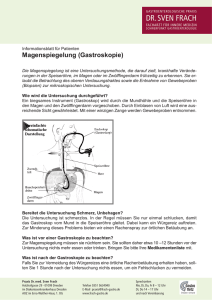 Aufklärung Gastroskopie - Gastroenterologische Praxis Dr. med