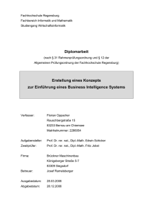 Diplomarbeit Erstellung eines Konzepts zur Einführung eines