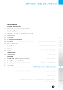 Elektronische Relais und Grenztaster - H.