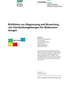 Richtlinien zur Abgrenzung und Bewertung von