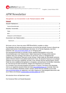 APM Newsletter - Palliativedrugs.com