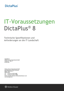 IT-Voraussetzungen DictaPlus® 8