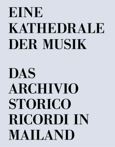 Katalog Archivio Storico Ricordi