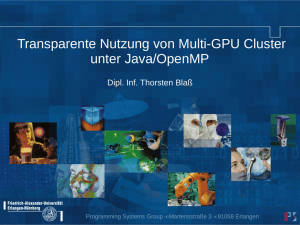 Transparente Nutzung von Multi-GPU Cluster unter Java