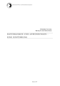 datenbanken und anwendungen – eine einführung