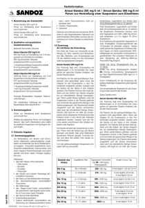 Amoxi-Sandoz 250 mg/5 ml / Amoxi-Sandoz 500 mg/5 ml Pulver zur