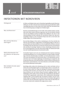 Infektionen mit Noroviren - Bürgerinformation 1/2008 BZgA