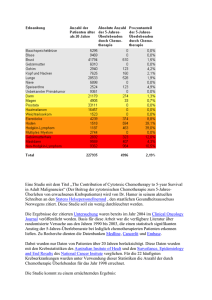 Krebs Chemostatistik