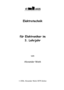 Gesamtdokument Elektrotechnik 3. Lehrjahr