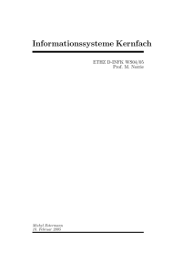 Informationssysteme Kernfach, WS 2004/05