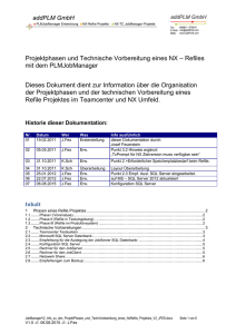 Projektphasen und Technische Vorbereitung eines NX