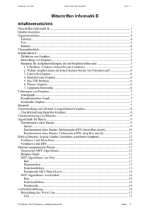 Mitschriften Informatik B Inhaltsverzeichnis