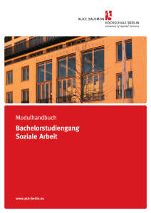 Bachelorstudiengang Soziale Arbeit