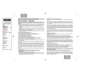 Klimaktoplant® - Tabletten