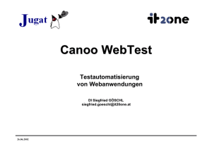 Canoo WebTest