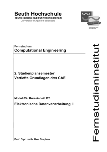 Fernstudium Computational Engineering 2. Studienplansemester