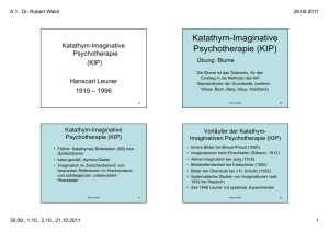 Katathym-Imaginative Psychotherapie (KIP)