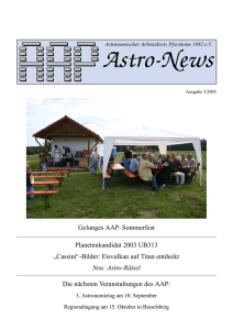 AAP Astro-News 3/2005 - Sternwarte Bieselsberg