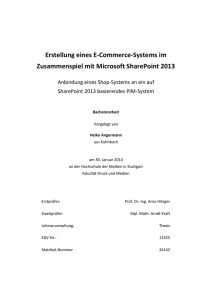 Erstellung eines E-Commerce-Systems im