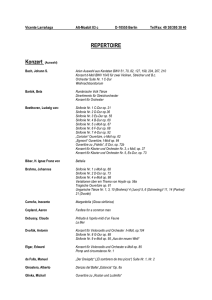 repertoire - Vicente Larranaga, Dirigent