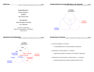 Systemtheorie 1 - Institute for Formal Models and Verification