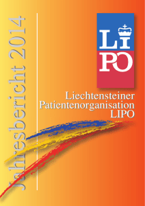 Jahresbericht 2014 - Liechtensteiner Patientenorganisation