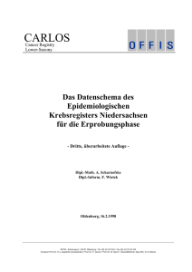 DS98 - Epidemiologisches Krebsregister Niedersachsen