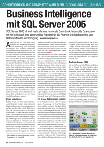 Business Intelligence mit SQL Server 2005