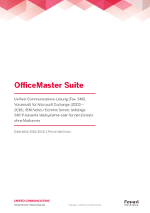 OfficeMaster Suite - Ferrari electronic AG