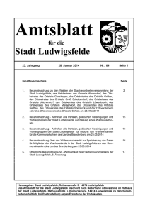 Amtsblatt Nr. 04 / 2014
