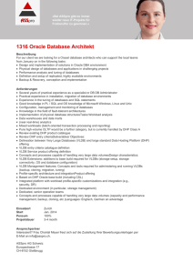 1316 Oracle Database Architekt