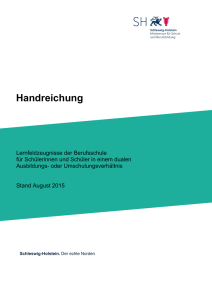 Handreichung - SchulArchiv - Schleswig