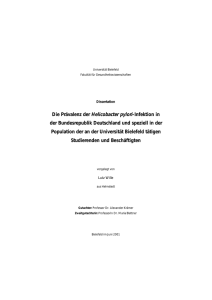 Die Prävalenz der Helicobacter pylori-Infektion in