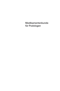 Medikamentenkunde für Podologen - Fachbuch