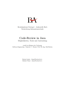 Code-Review in Java