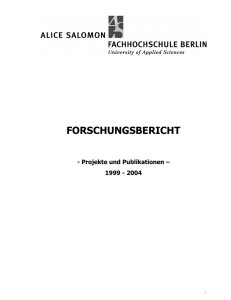 Forschungsbericht 1999-2004