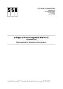 Biologische Auswirkungen des Mobilfunks