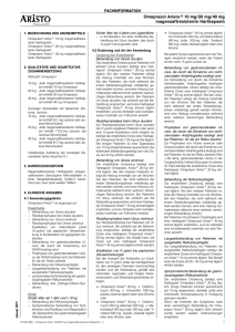 Omeprazol Aristo 10/20/40 mg magensaftresistente Hartkapseln