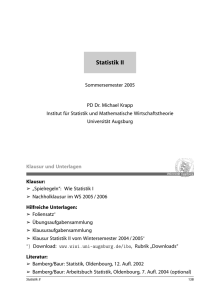 Statistik II - wiwi.uni-augsburg