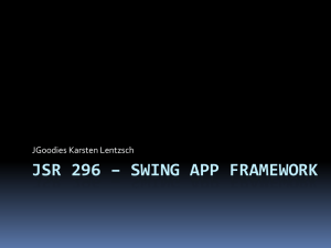 jsr 296 – swing app framework