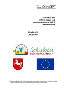 Evaluation des EU-Schulobst- und
