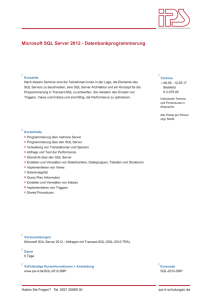IPS GmbH, Kurs SQL-2012-DBP, Stand: 2017-02-25