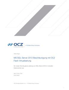 MS SQL-Server 2012 Beschleunigung mit OCZ Flash