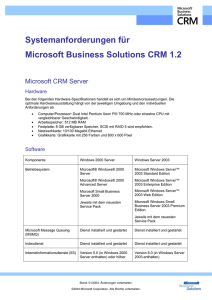 Microsoft CRM Dokumentenvorlage