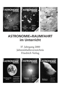 Astronomie Raumfahrt - Jahresregister 2000