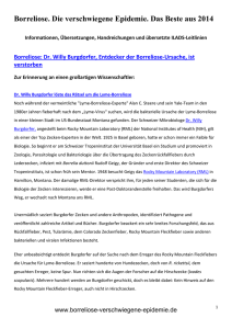 Borreliose. Die verschwiegene Epidemie. Das Beste aus 2014