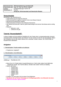 Versuchsziele Tutorial- Hausaufgabe07: Aufgaben