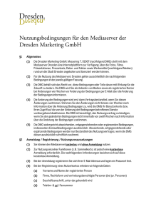 Nutzungsbedingungen - Mediaserver Dresden